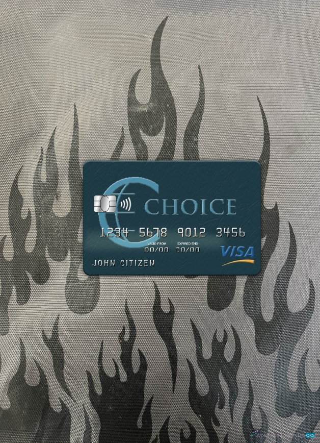 Download Belize Choice bank visa card photolook front Photoshop template